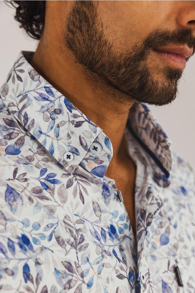 POPLIN OVERHEMD MET ALLOVER PRINT 264 15910 1611